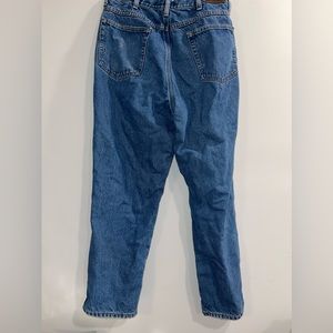Vintage LL Bean Jeans Flannel Lining Straight Leg-Size 36x29